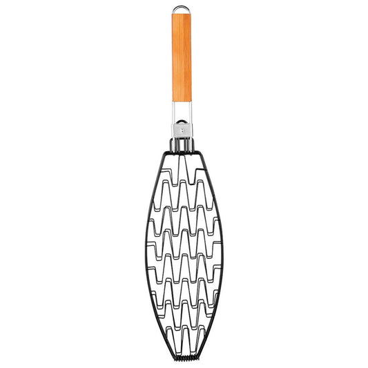 Non-Stick Flexible Fish Basket With Folding Handle