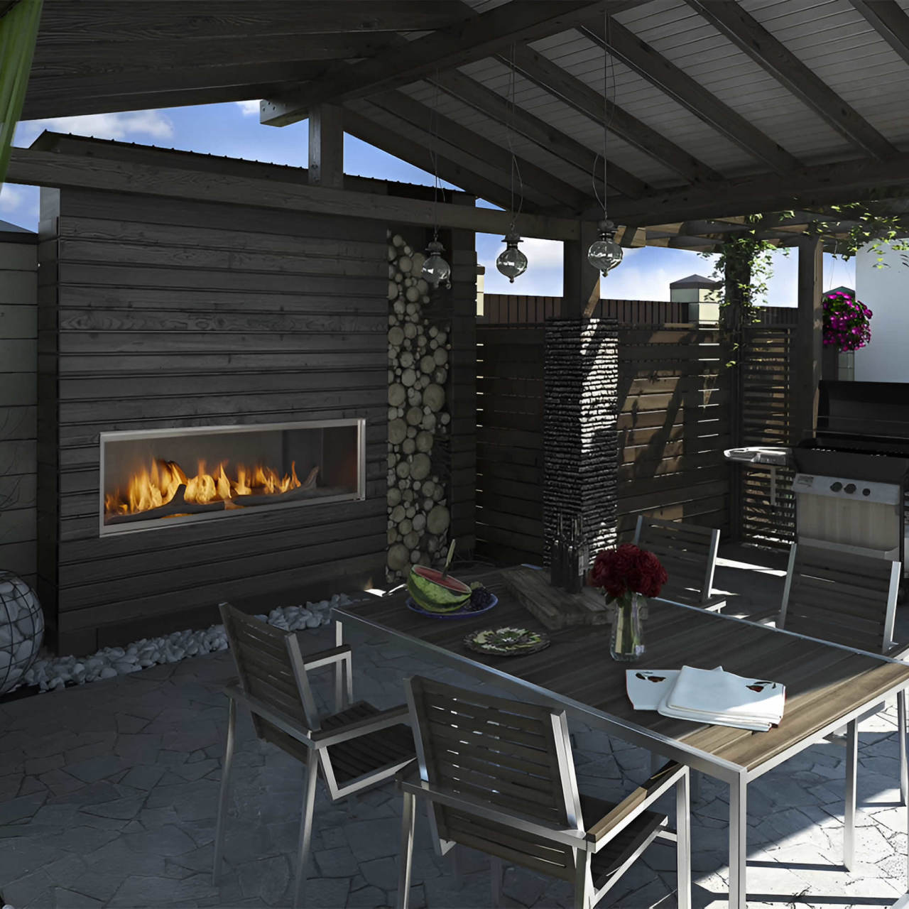 Outdoor Lifestyles Framed Screen Barrier - 60" Lanai - ODLANAIG-60SCN