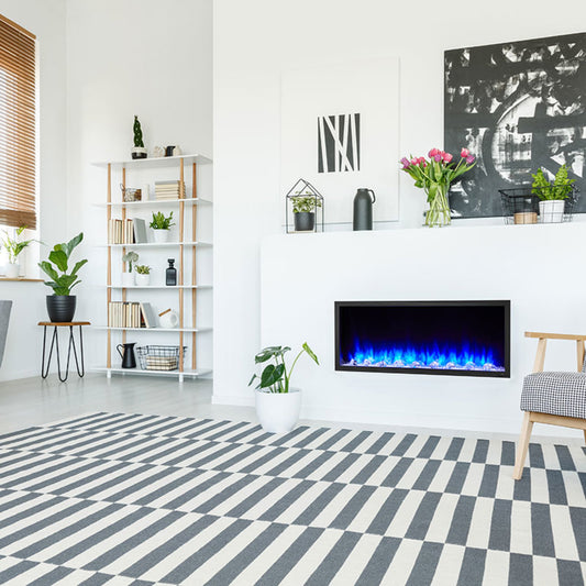 SimpliFire 43" Scion Clean-Face Linear Electric Fireplace - SF-SC43-BK