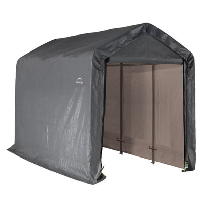 ShelterLogic 6 x 12 x 8 Heavy-Duty Gray Storage Shed-in-a-Box - 70413