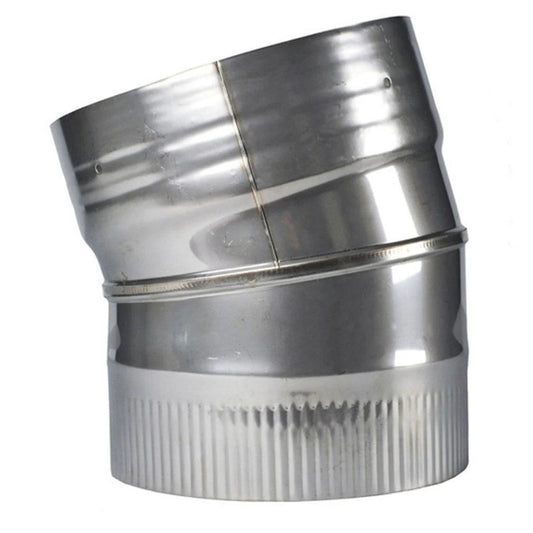 6" Hybrid 316L Stainless Steel 15-Degree Fixed Elbow - ELHF-6-15