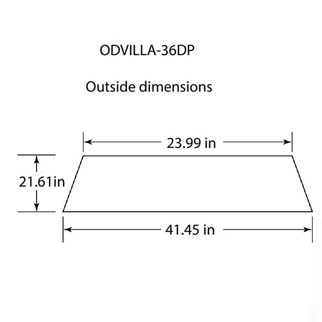 Outdoor Lifestyles Drain Pan For 36" Odvilla - ODVILLA-36DP