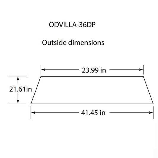 Outdoor Lifestyles Drain Pan For 36" Odvilla - ODVILLA-36DP