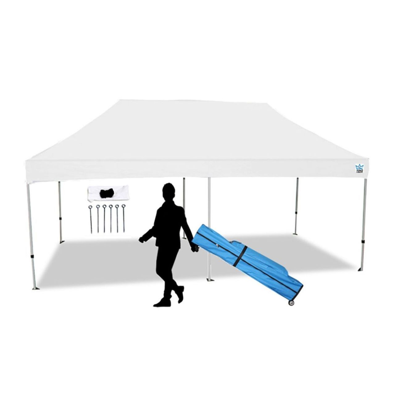 King Canopy 10' x 20' Tuff Tent Canopy - White