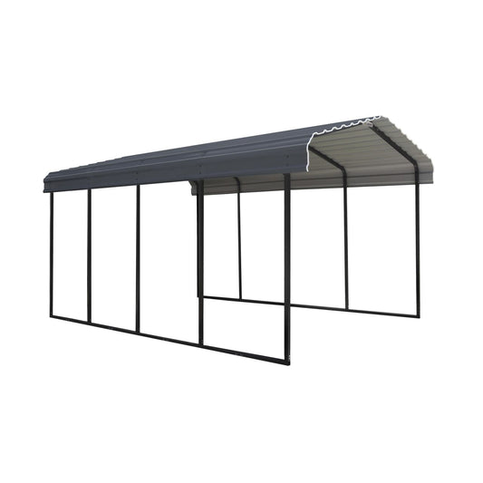 Arrow 12' x 20' x 9' Carport - Charcoal