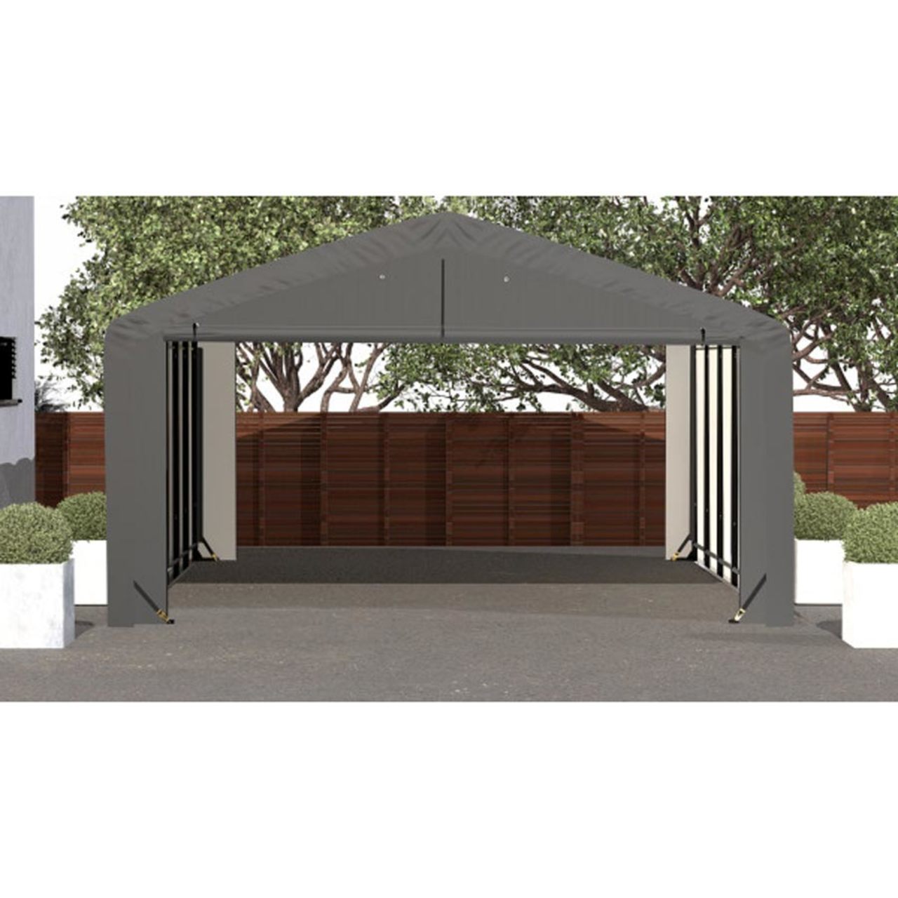 ShelterTube 20' x 27' x 10' Wind & Snow-Load Rated Garage - Gray