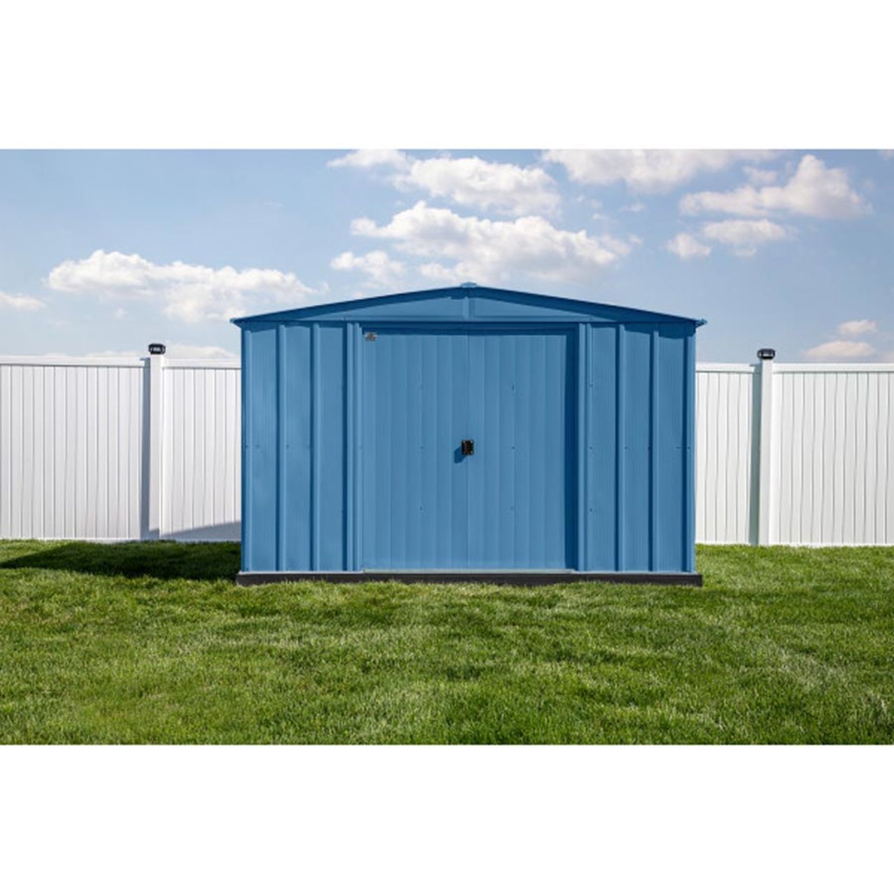 Arrow Classic Steel Storage Shed  10' x 12' - Blue Gray