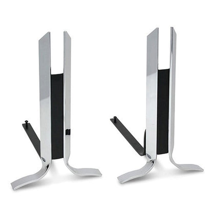 Pilgrim Polished Nickel Gosham Fireplace Andirons