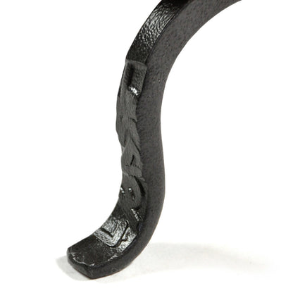 Olde World Iron Log Holder with Suede Leather Carrier