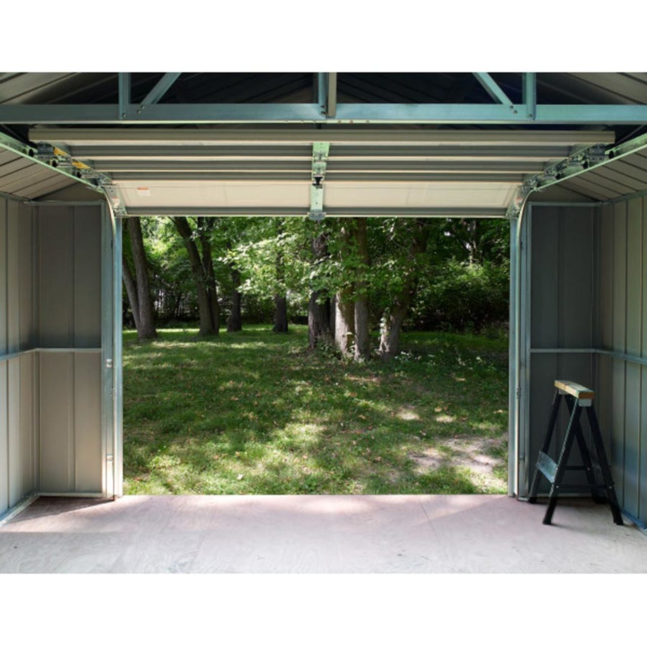 Arrow Murryhill 12' x 17' Steel Storage Garage/Building - Gray