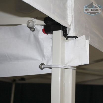King Canopy  10' Rain Gutter with 10 White Ball Bungees