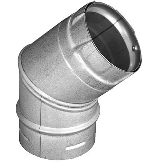 3" PelletVent Pro Galvalume 45 Degree Elbow - 3PVP-E45