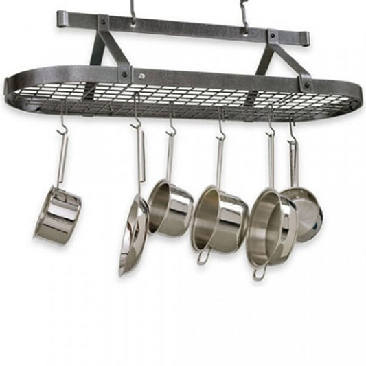 5' Oval Rack-Hammered Steel