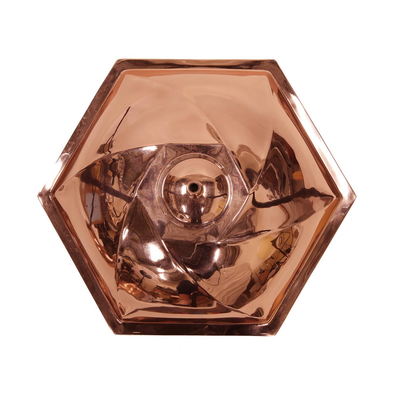 11.5" Copper Bee Fountain & Birdbath with Stake