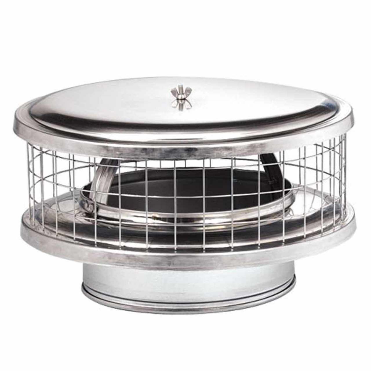 6" Round Solid-Pack Weathershield Cap