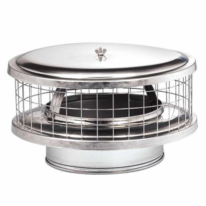 6" Round Solid-Pack Weathershield Cap