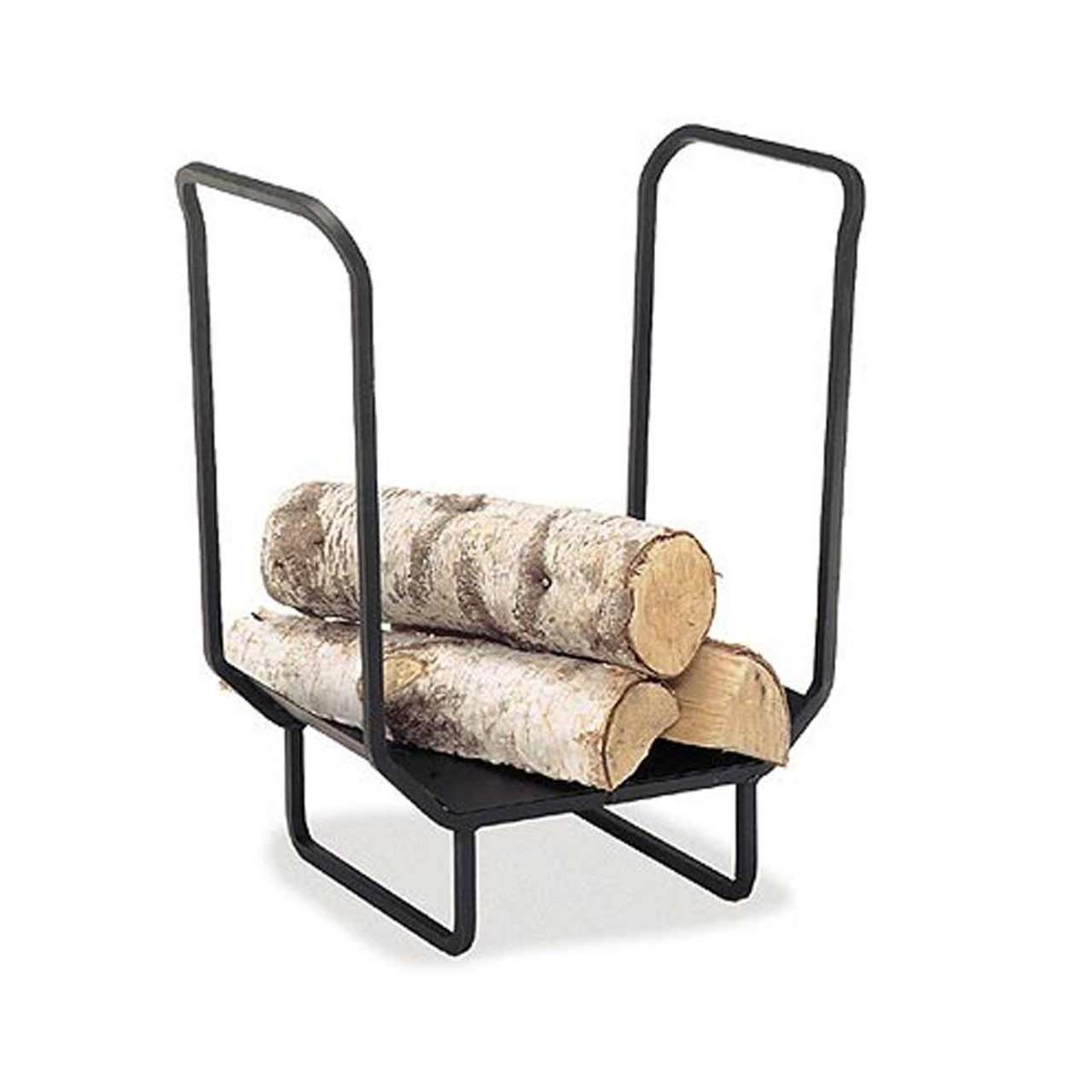 Pilgrim Wood Holder - Matte Black - 25"W x 22"H
