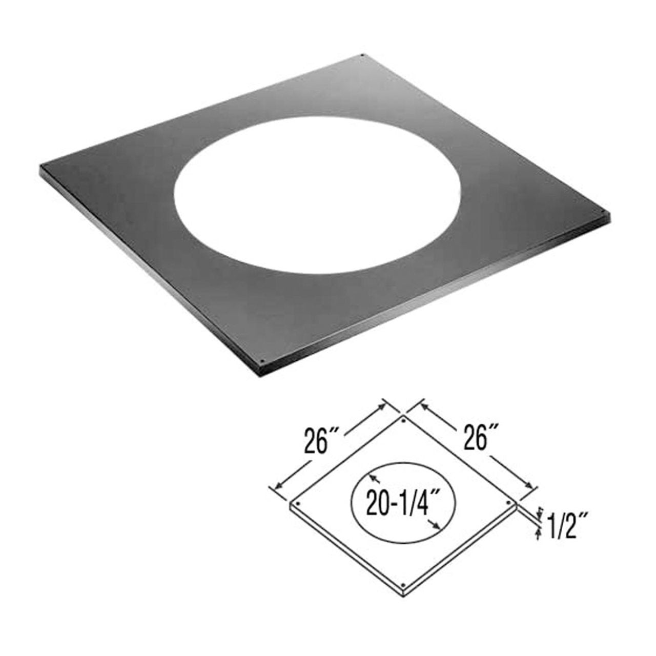 16'' DuraTech Trim Collar for Round Support Box - 16DT-TCSB