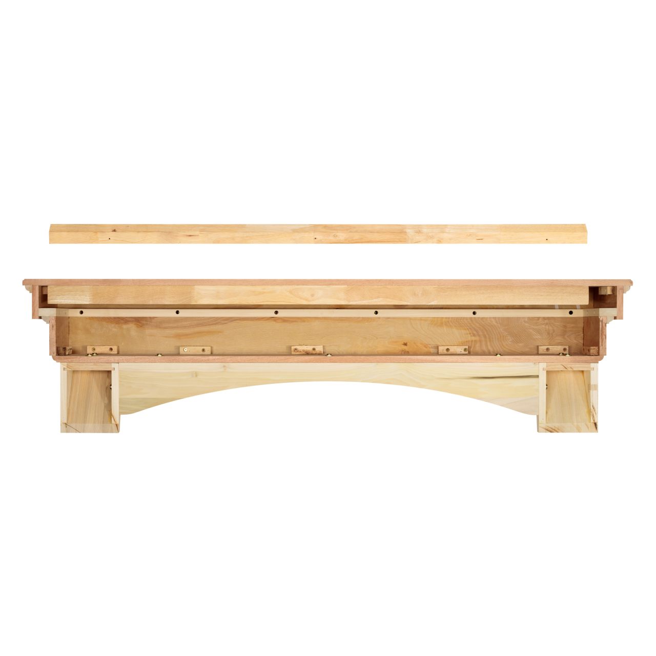 60" Auburn Unfinished Fireplace Shelf by Pearl Mantels