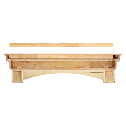 60" Auburn Unfinished Fireplace Shelf by Pearl Mantels