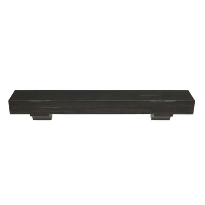 48" Shenandoah Fireplace Shelf by Pearl Mantels - Espresso Distressed Finish