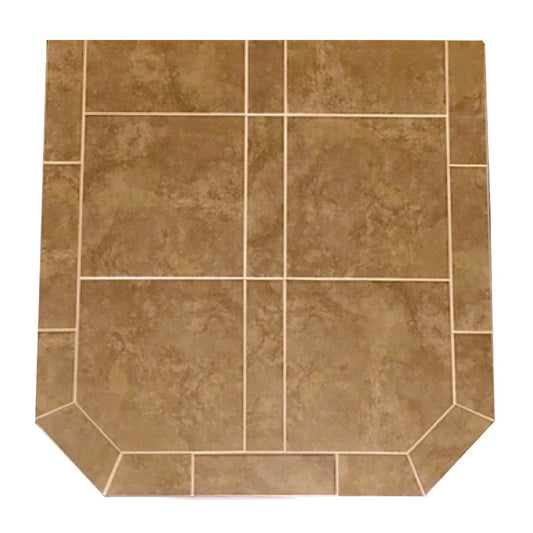 Bianco Brown 40" x 40" Double Cut Hearth Pad