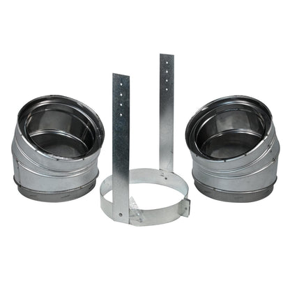 8" DuraTech 30 Degree Galvanized Elbow Kit - 8DT-E30K