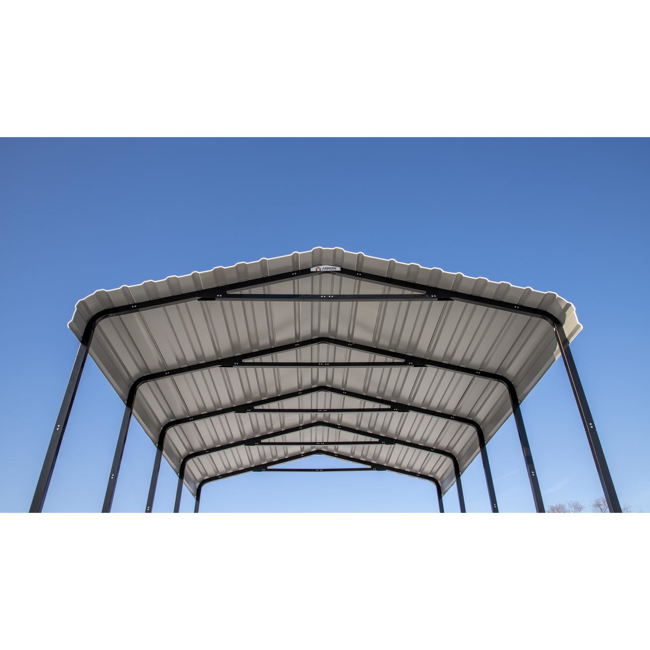 Arrow 14' x 24' x 14' Carport - Charcoal