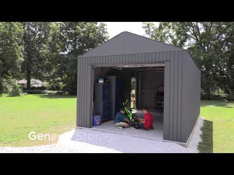 Everest 12' x 30' Garage - Charcoal