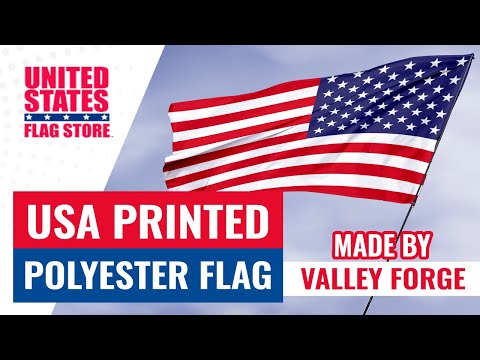 Valley Forge 3ft x 5ft USA Printed Polyester Cotton Flag