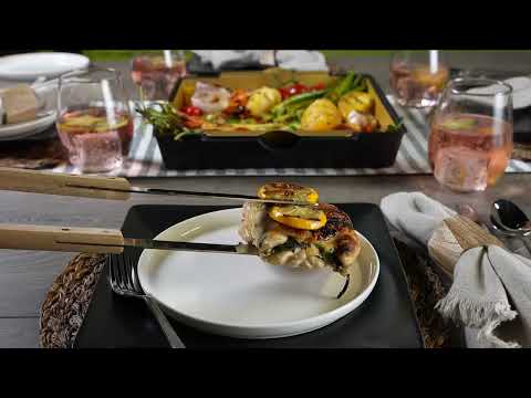 Grill & Serve| Antique Brass Grilling Tray