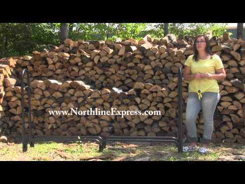 96" HY-C Tubular Black Log Rack - SLRXL