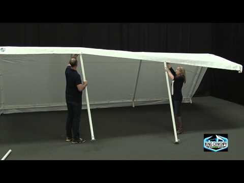 King Canopy  10' x 20' White 8 Leg Canopy