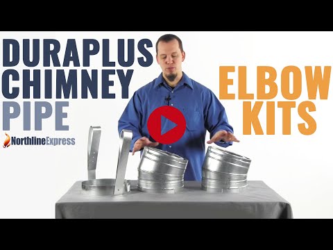 8'' DuraPlus 30 Degree Galvanized Elbow Kit - 8DP-E30