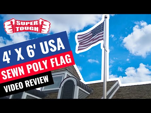 Super Tough 4ft x 6ft Super Knitted Polyester American Flag