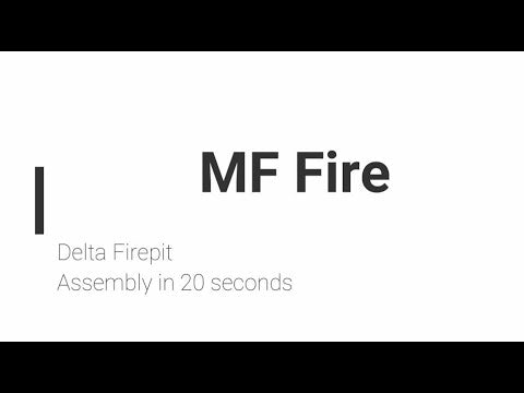 Delta Wood Burning Outdoor Firepit in Black
