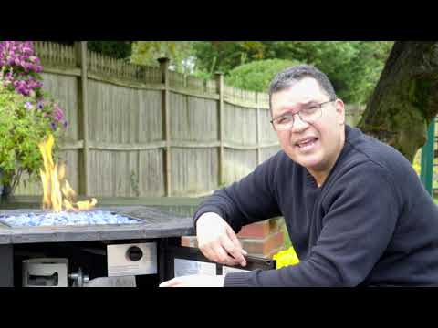 The Donovan Dual-Heat LP Gas Outdoor Firepit