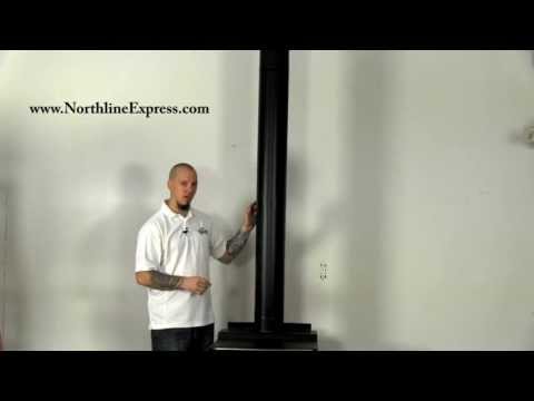 DuraVent DVL 6'' x 6'' DVL Double-Wall Adjustable Black Stove Pipe