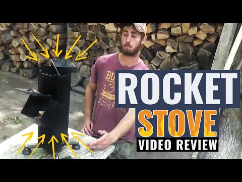 Woodeze Portable Small Black Rocket Stove