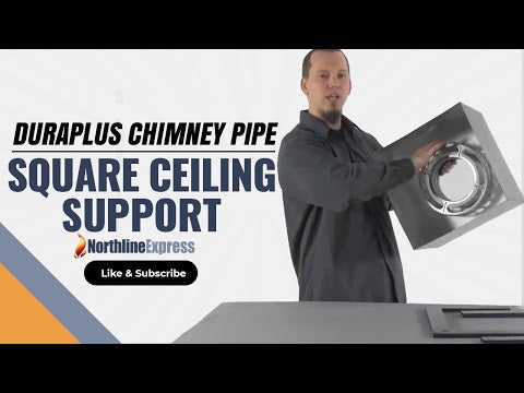 DuraPlus 6'' 11'' Square Ceiling Support Box - 9048AN | Chimney