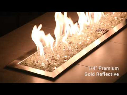 1/4" Gold Reflective Fireglass-10 lbs