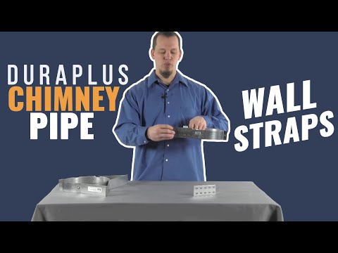 DuraPlus 6'' Adjustable Wall Strap - 9069 | Chimney Pipe