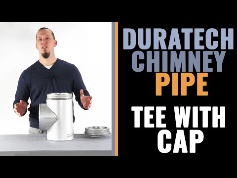 6" DuraTech Galvanized Standard Tee with Cap