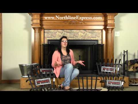 28" Black Lifetime Fireplace Grate - Extra Heavy-Duty