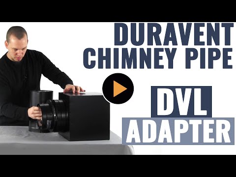 DuraVent DVL 8'' DVL Chimney Adapter with Trim | Stove Pipe