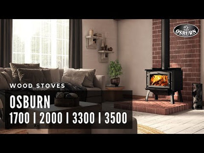 Osburn Metallic Black 3300 EPA Wood Stove - OB03300