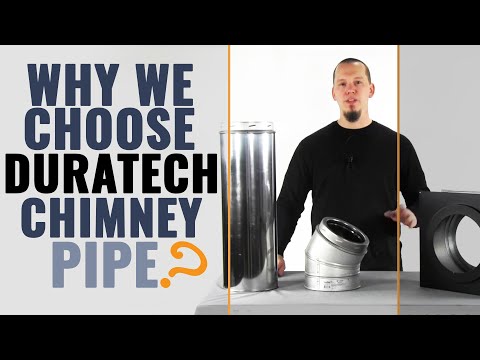 8" x 24" DuraTech Galvanized Chimney Pipe - 8DT-24