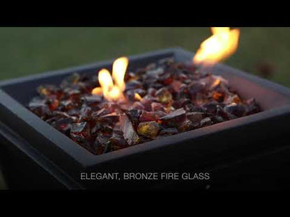 LP Gas Outdoor Fire Column with Black Finish- Large