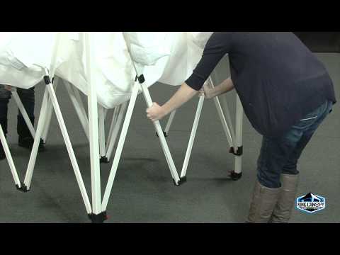 King Canopy Festival 10' x 10' White Instant Canopy - FSSHST10WH