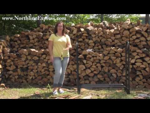 45" HY-C Tubular Black Log Rack - SLRM